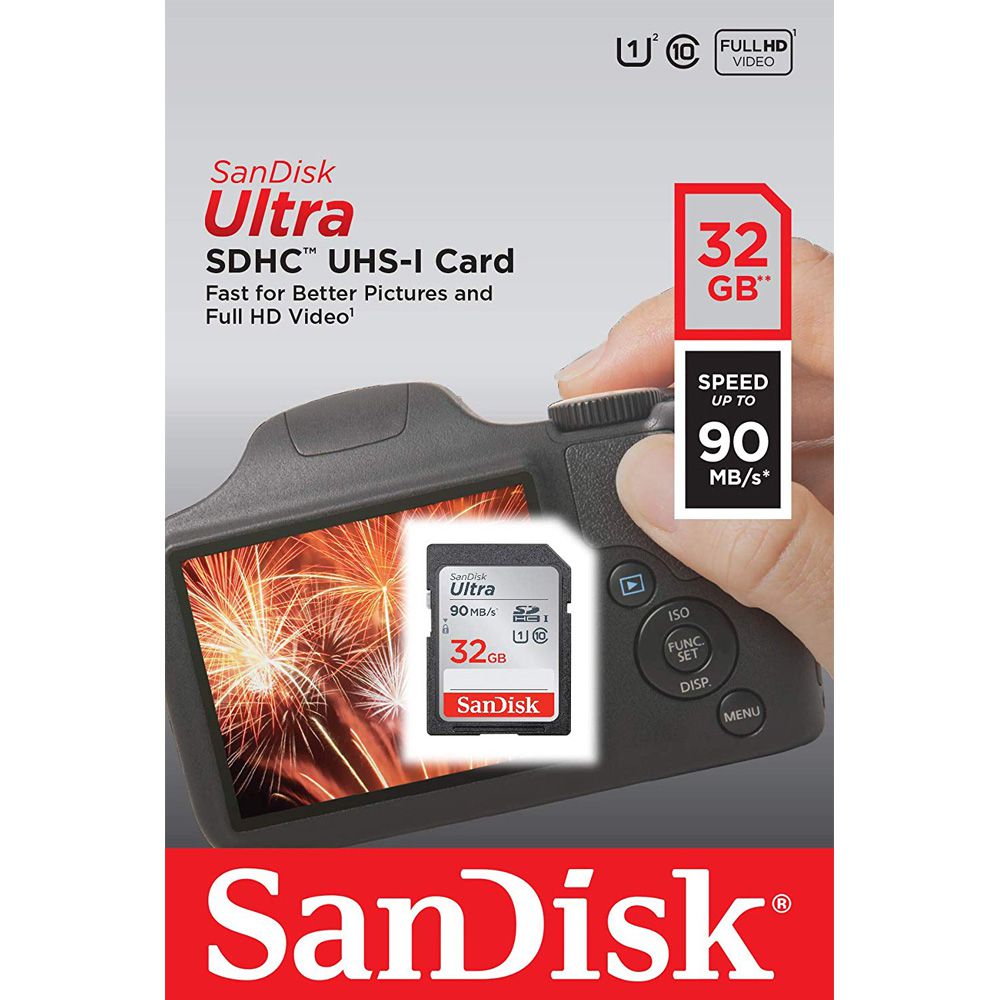 Thẻ SD Sandisk 32GB 90MB/s